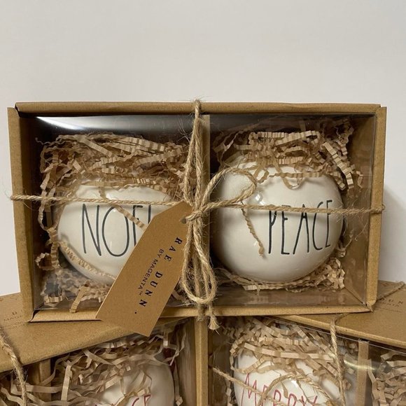 Rae Dunn Ceramic Christmas Ornaments Bundle - Picture 8 of 8